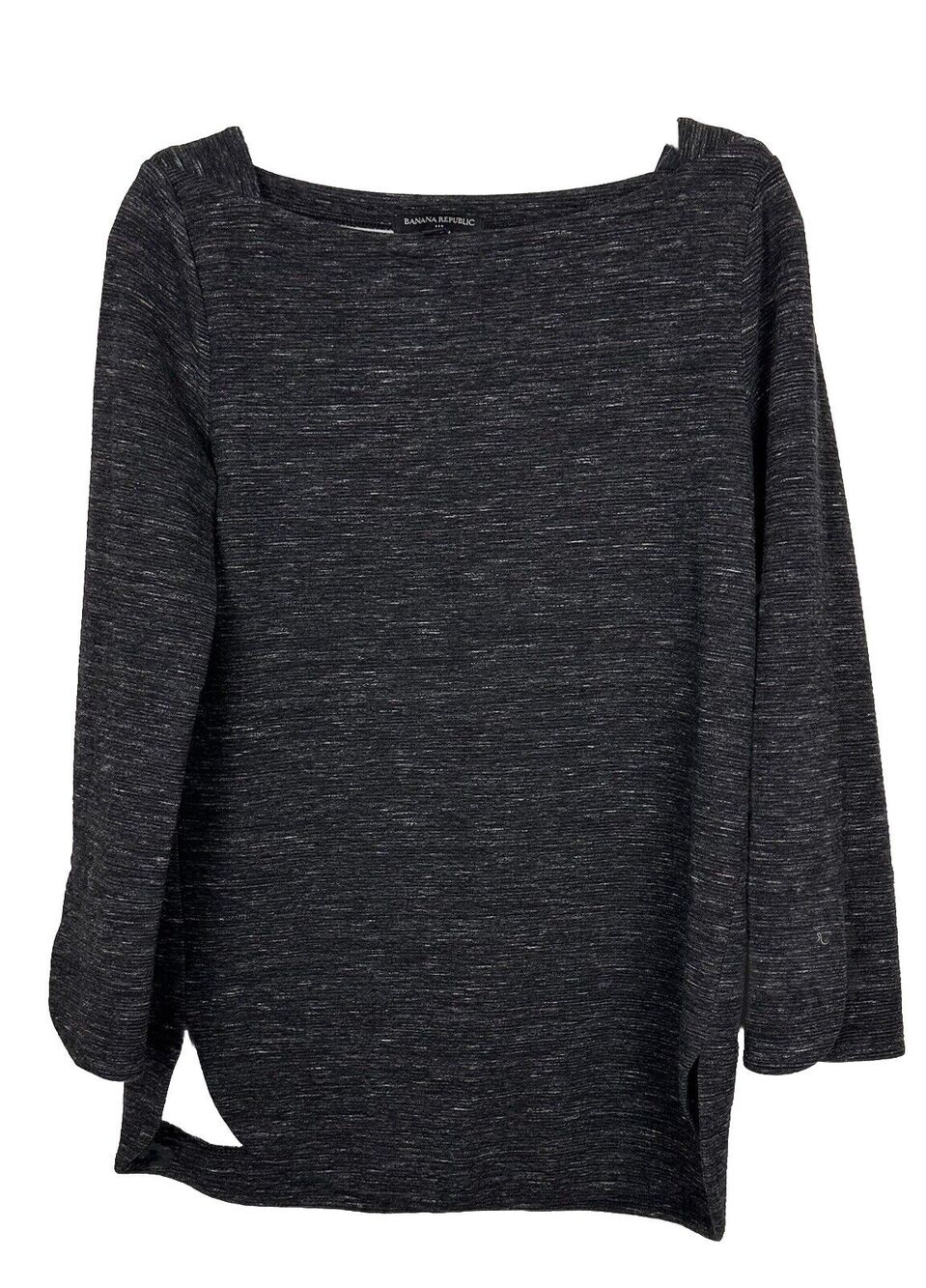 Banana Republic Women's Charcoal Gray Long Sleeve Top/Sweater Cotton Blend Small